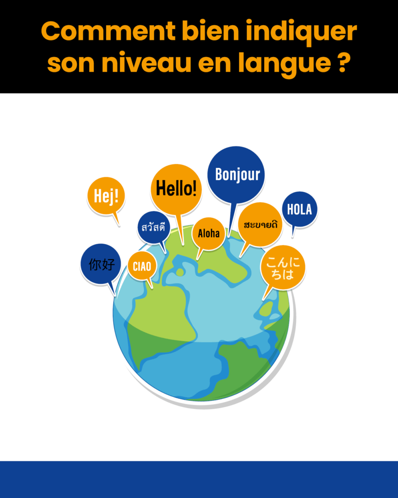 Niveau en langue caroussel